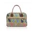 Kleine Reisetasche Beige Vintage Katzen